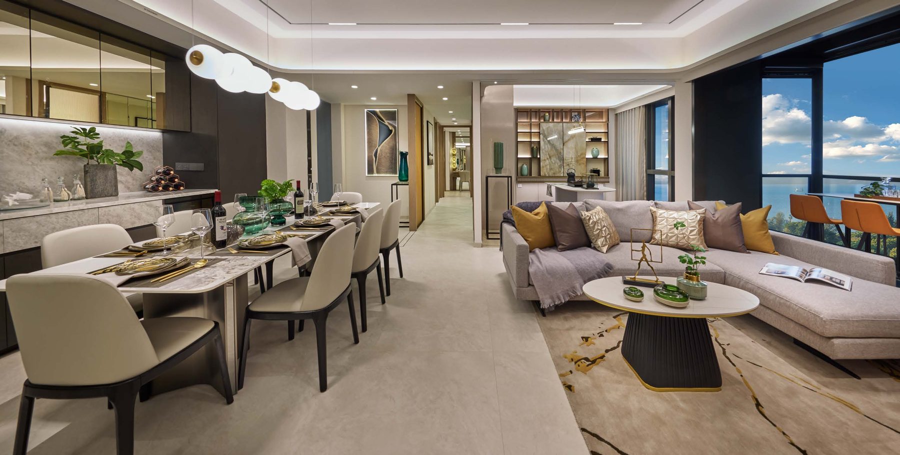 Living and dining