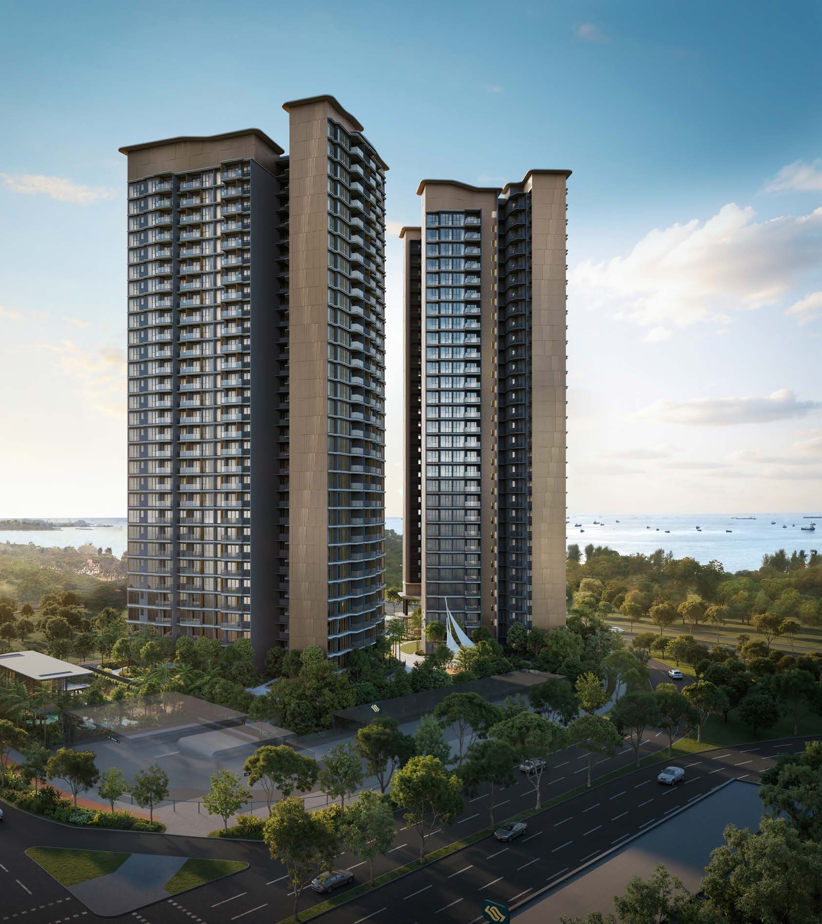 Vela Bay towers on the Bayshore seafront